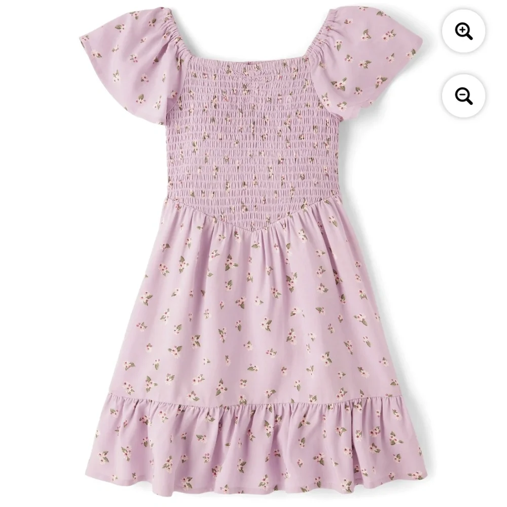 The Children’s Place Girls Lilac Floral Dress Size XL (14) NWT